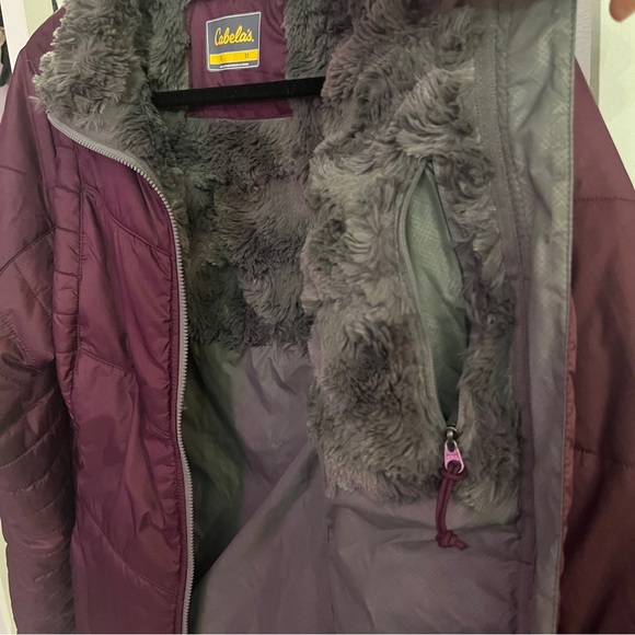 Women’s Cabela’s Primaloft Polyester Jacket Maroon Size M - Picture 4 of 6